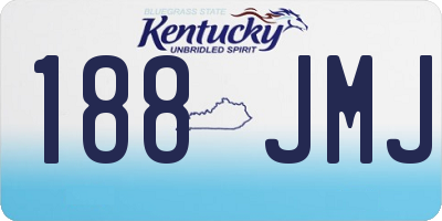 KY license plate 188JMJ