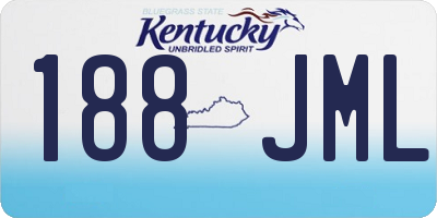 KY license plate 188JML