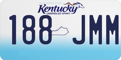 KY license plate 188JMM
