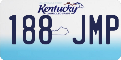 KY license plate 188JMP