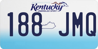KY license plate 188JMQ