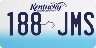 KY license plate 188JMS