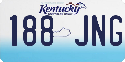 KY license plate 188JNG