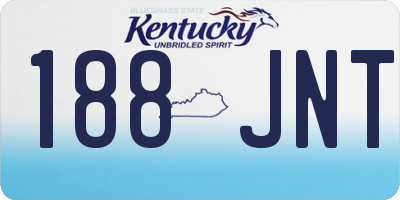 KY license plate 188JNT