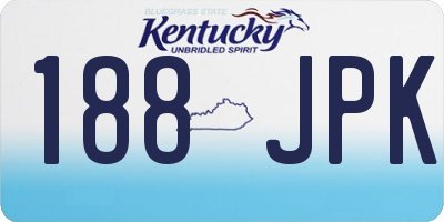 KY license plate 188JPK