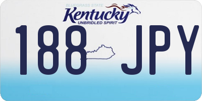 KY license plate 188JPY