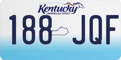 KY license plate 188JQF