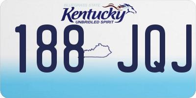 KY license plate 188JQJ