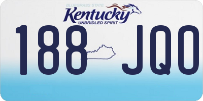 KY license plate 188JQO