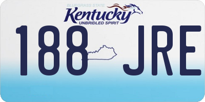 KY license plate 188JRE
