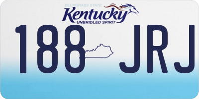 KY license plate 188JRJ