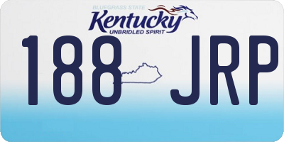 KY license plate 188JRP