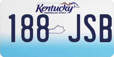 KY license plate 188JSB