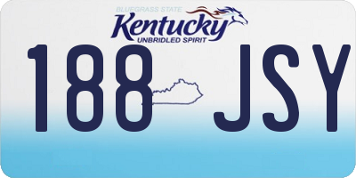 KY license plate 188JSY