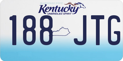 KY license plate 188JTG