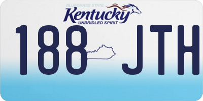 KY license plate 188JTH