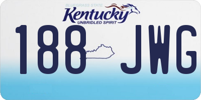 KY license plate 188JWG