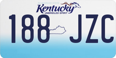 KY license plate 188JZC