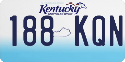 KY license plate 188KQN