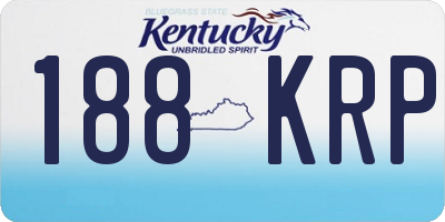 KY license plate 188KRP