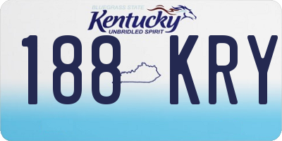 KY license plate 188KRY