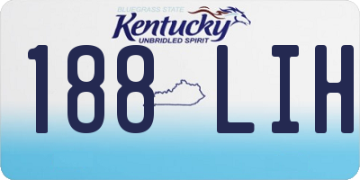KY license plate 188LIH