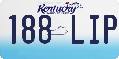 KY license plate 188LIP