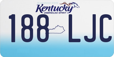 KY license plate 188LJC
