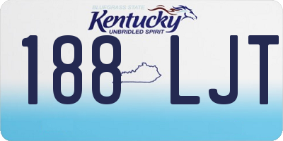 KY license plate 188LJT