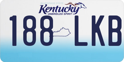 KY license plate 188LKB
