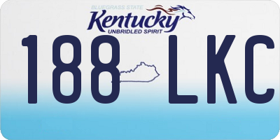 KY license plate 188LKC