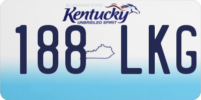 KY license plate 188LKG