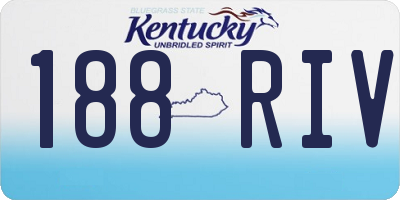 KY license plate 188RIV