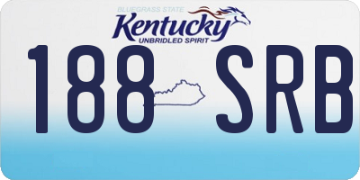KY license plate 188SRB