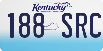 KY license plate 188SRC