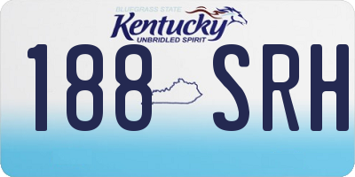 KY license plate 188SRH