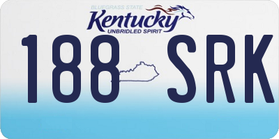 KY license plate 188SRK