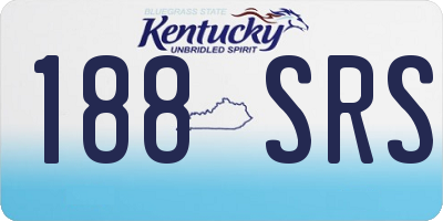 KY license plate 188SRS