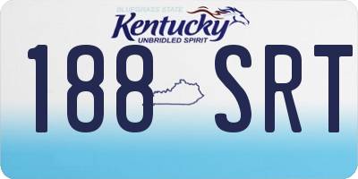 KY license plate 188SRT