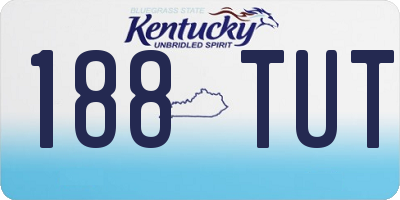 KY license plate 188TUT