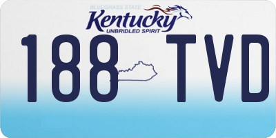 KY license plate 188TVD
