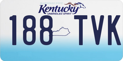 KY license plate 188TVK