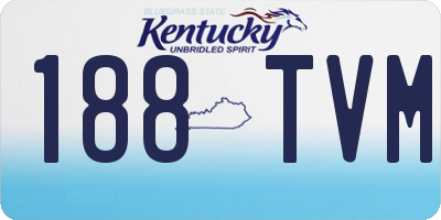 KY license plate 188TVM