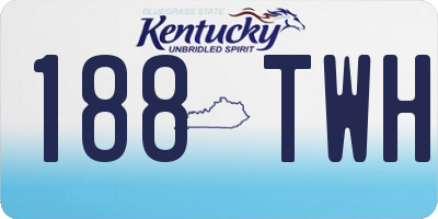 KY license plate 188TWH