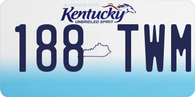 KY license plate 188TWM