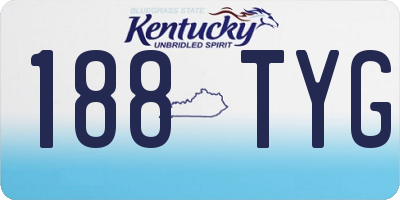 KY license plate 188TYG