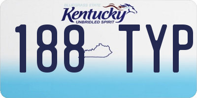 KY license plate 188TYP