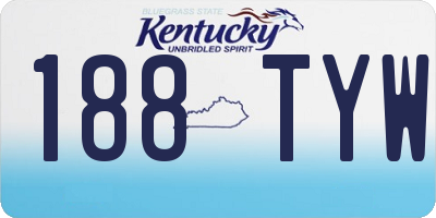 KY license plate 188TYW