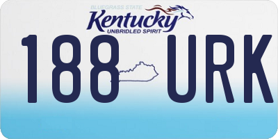 KY license plate 188URK