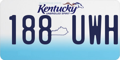 KY license plate 188UWH